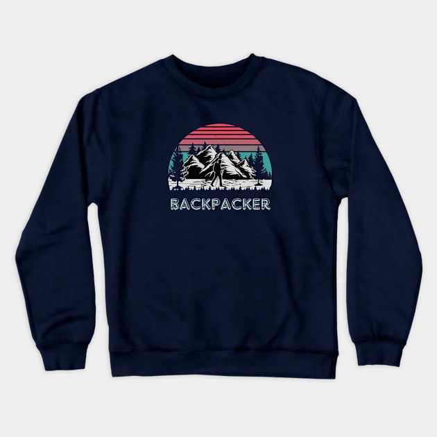 Backpacker Crewneck Sweatshirt by Rc tees